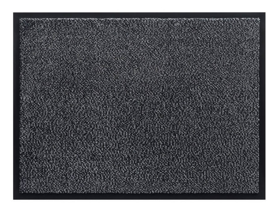 Schoonloopmat antraciet 90 cm x 150 cm - deurmat