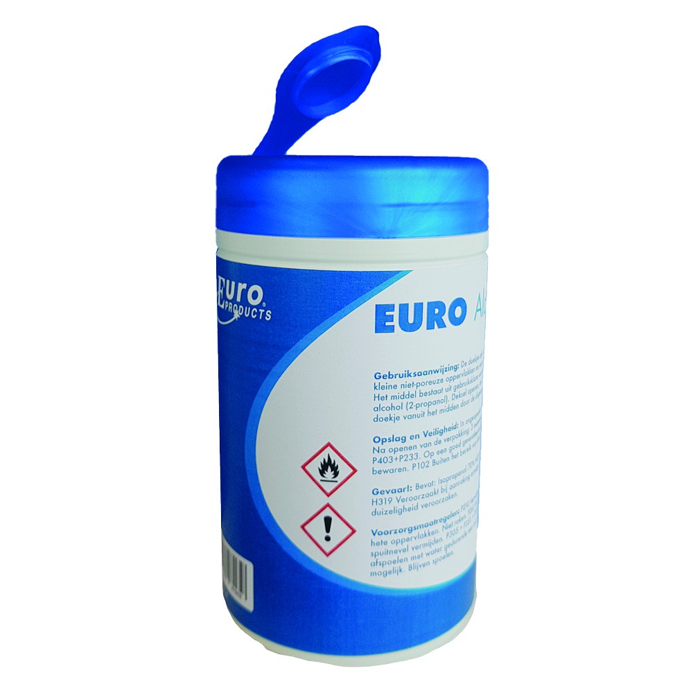 Euro Alcohol Wipes | Desinfectiedoekjes – 150 stuks