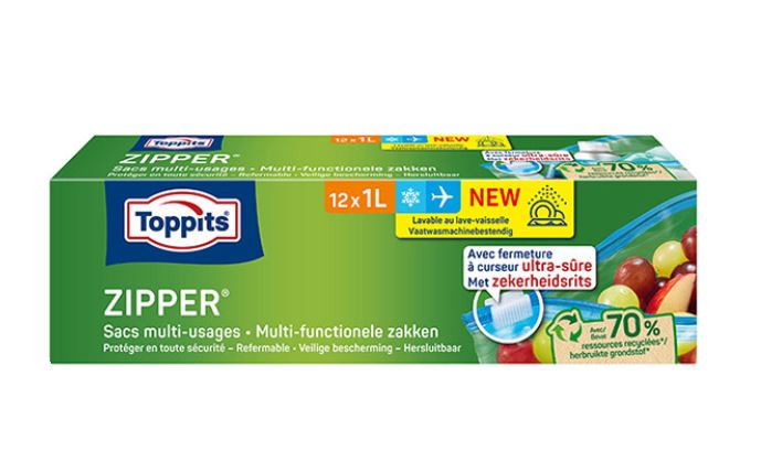 Diepvries zakjes met zipper multi toppits