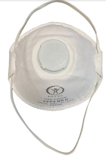 Vouwmasker wurth FFP2 NR D met ventiel fmh 4000, 10 stuks